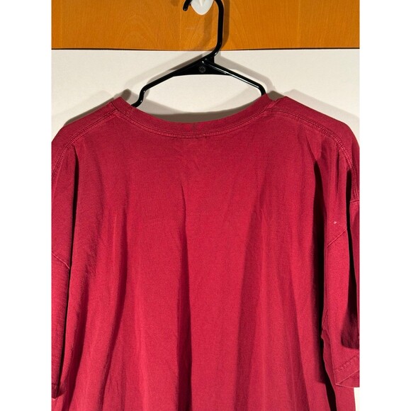 Vintage Nike Y2K Center Swoosh Red Shirt‎ Size XXL - Picture 7 of 9